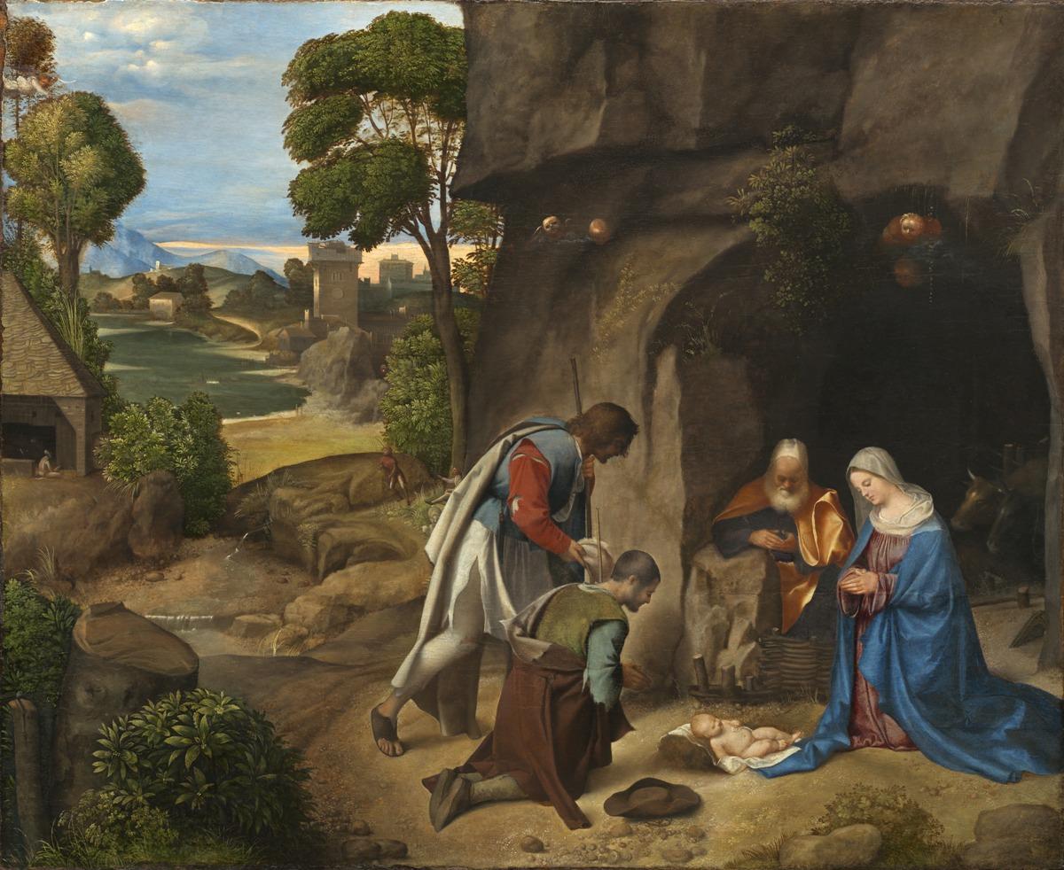 Pokłon-pasterzy-obraz-olejny-Giorgione-reprodukcja-na-płótnie.jpg